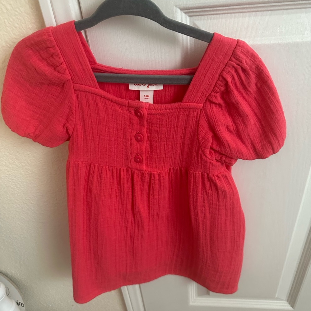 Cat & Jack Red Casual Kids Dress